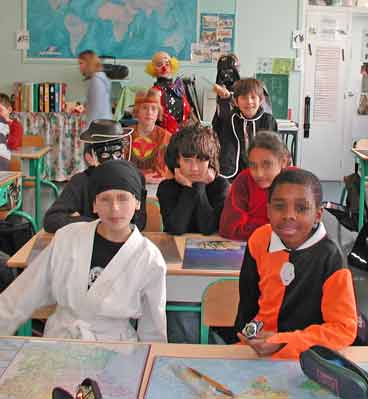 mardi gras dans la classe